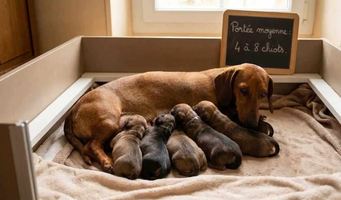 Combien de chiots peut avoir un teckel ?