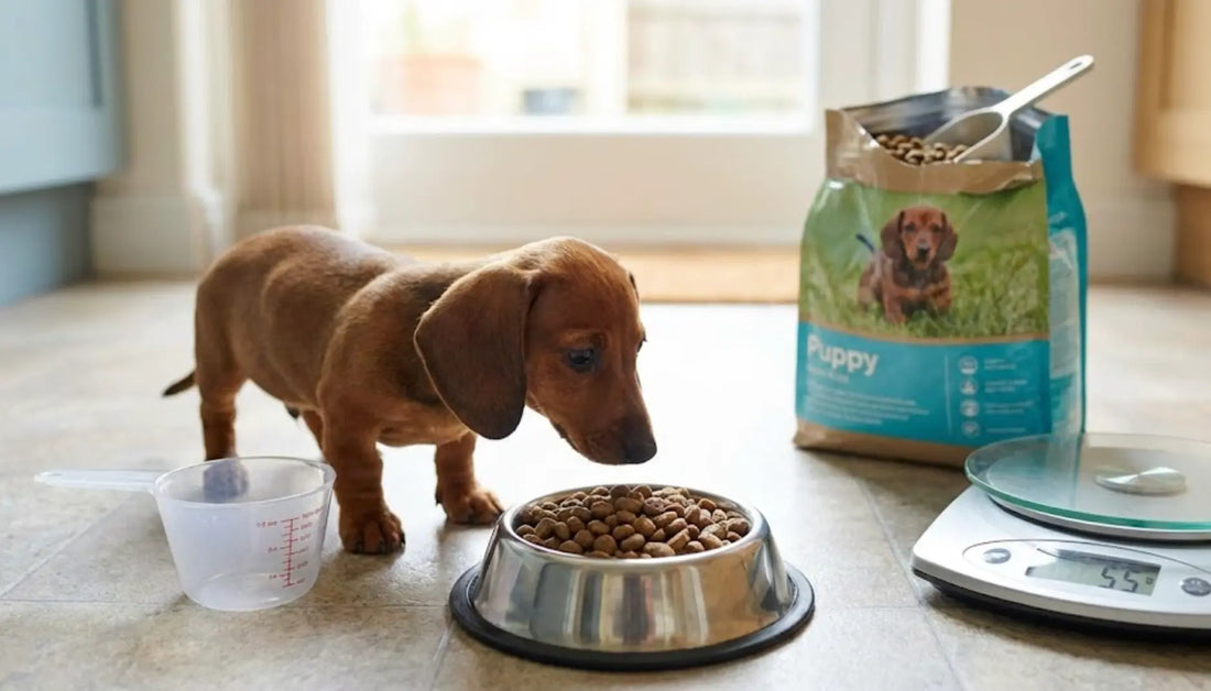 combien de gramme de croquette pour un chiot teckel ?