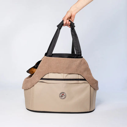 Sac de Transport pour Teckel Beige