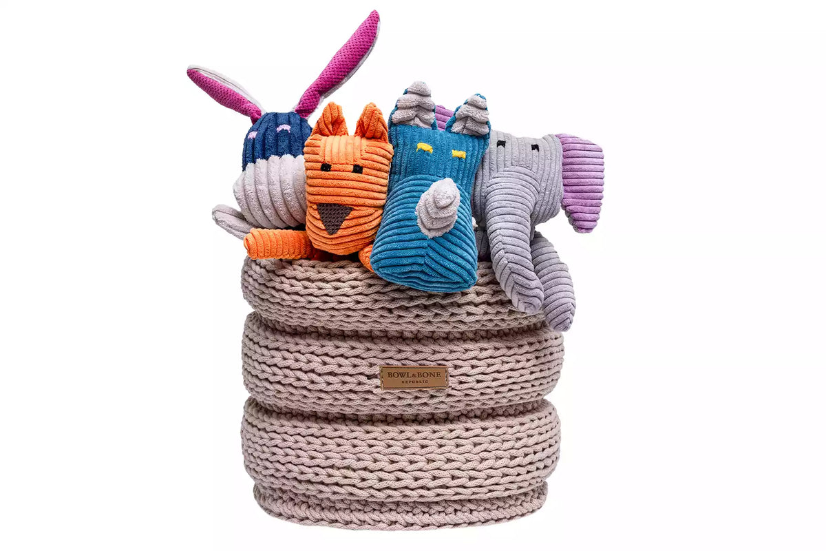 Panier de Rangement Ring pour Jouets de Teckel - Beige