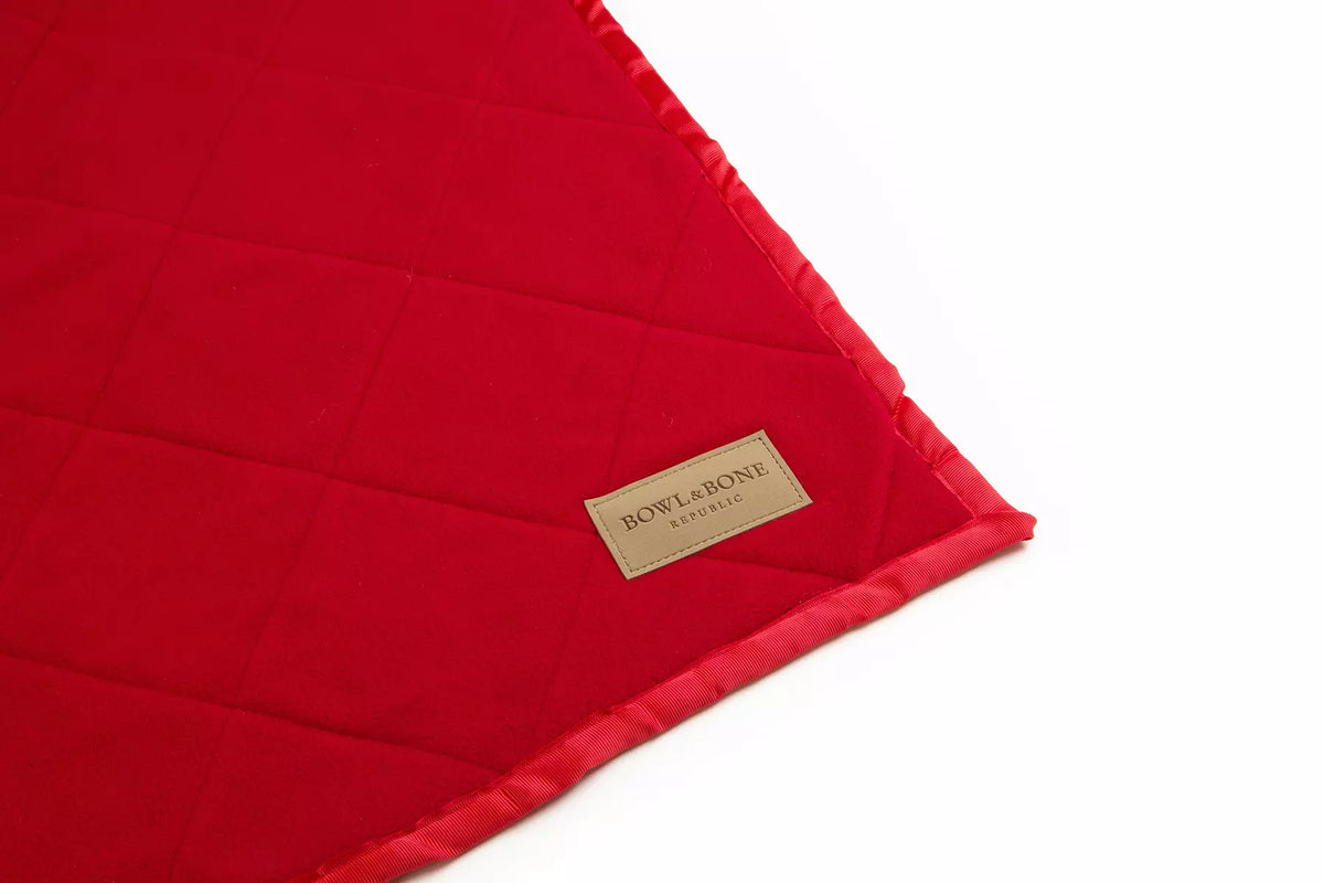 Plaid Royal pour Teckel - Rouge et marine