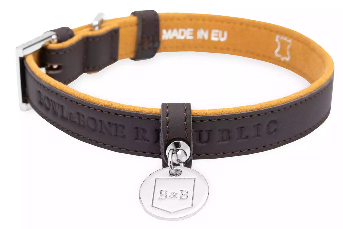 Collier Monaco pour Teckel - Chocolat