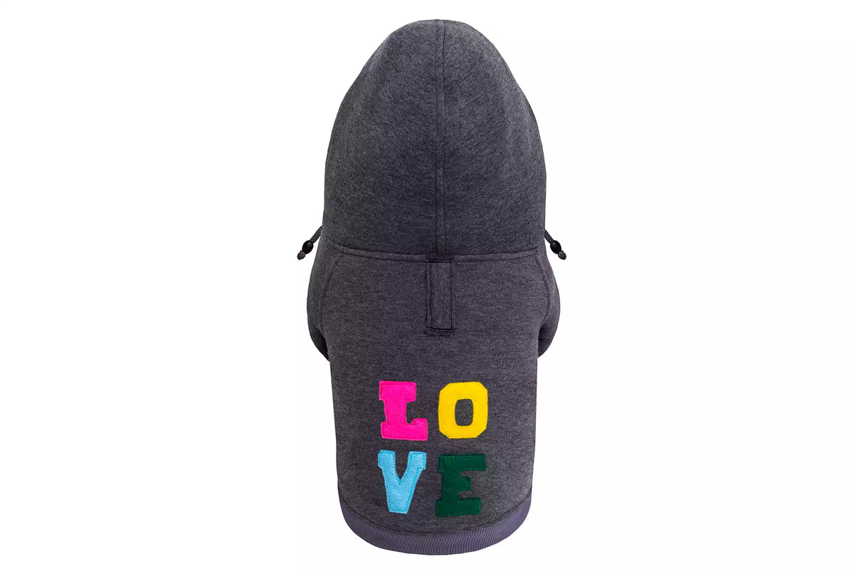 Sweat à Capuche Love pour Teckel - Graphite