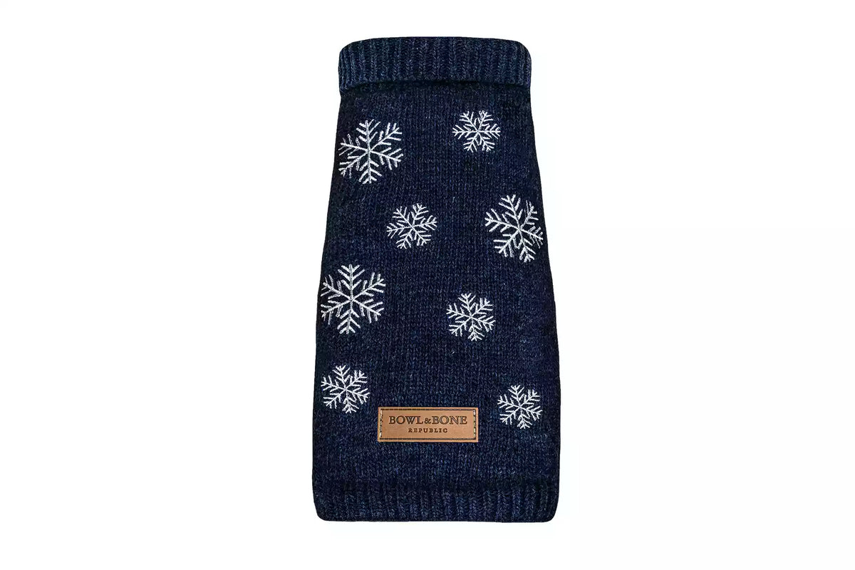 Pull Snowflake pour Teckel - Marine