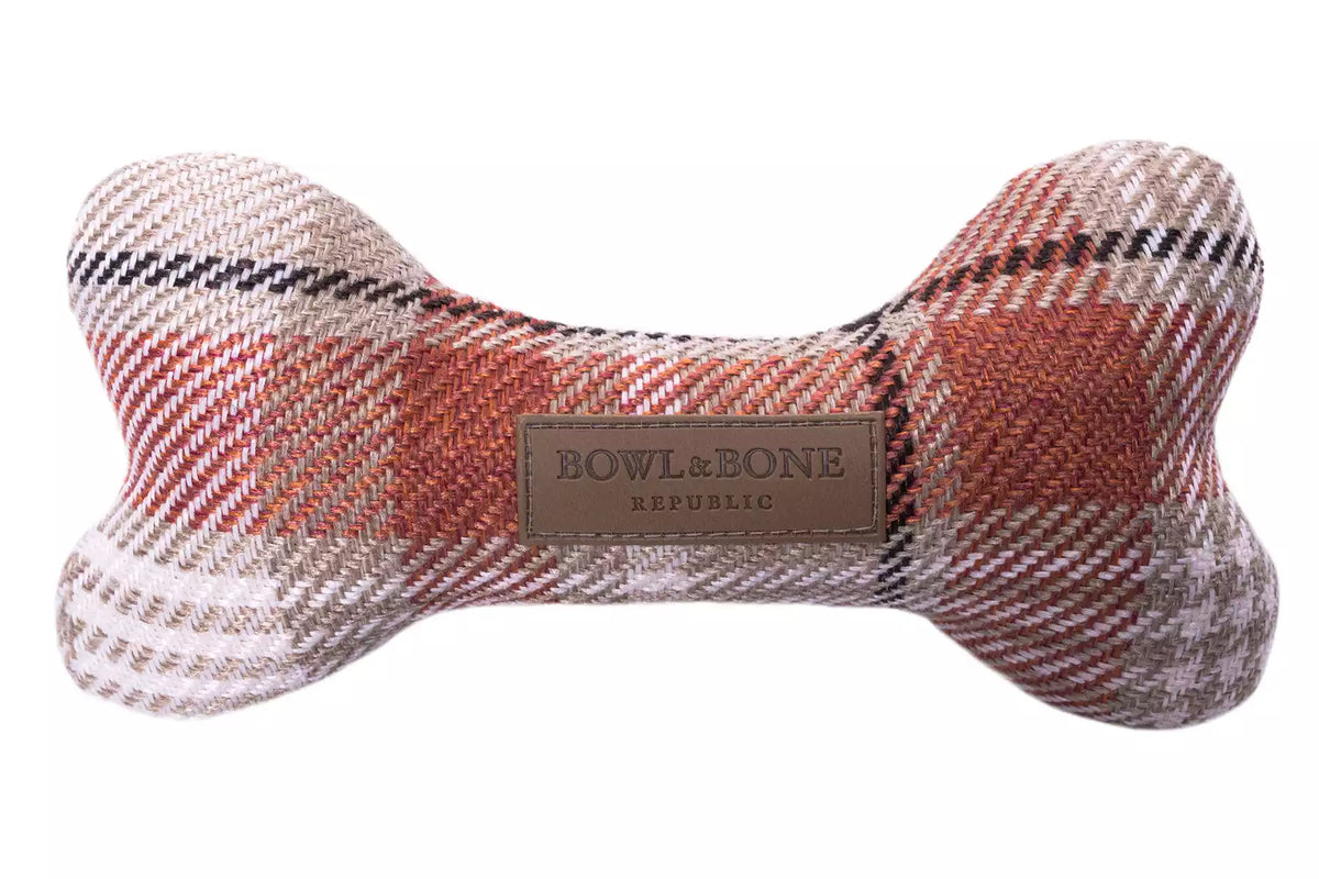 Peluche Os Bone Classique pour Teckel - Orange