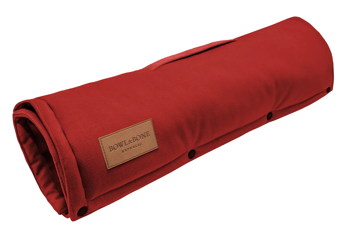 Tapis de Voyage Classic pour Teckel - Rouge