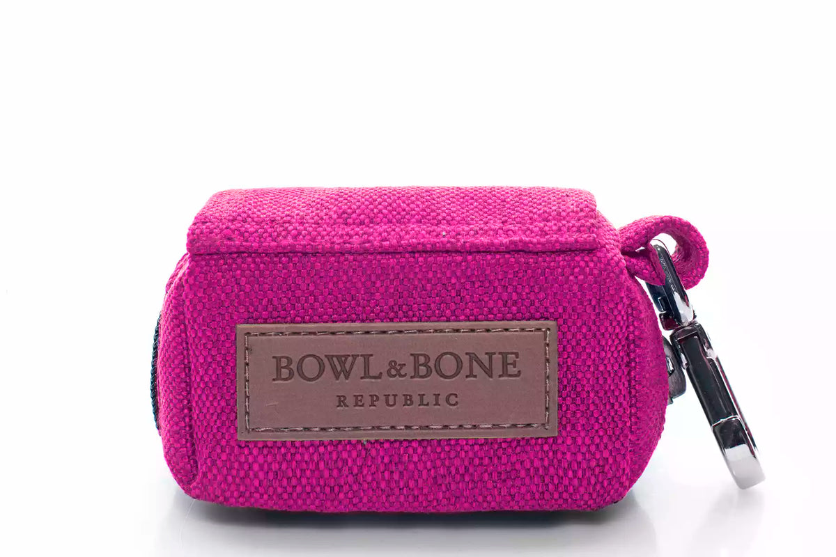Porte-Sacs Mini pour Teckel - Rose