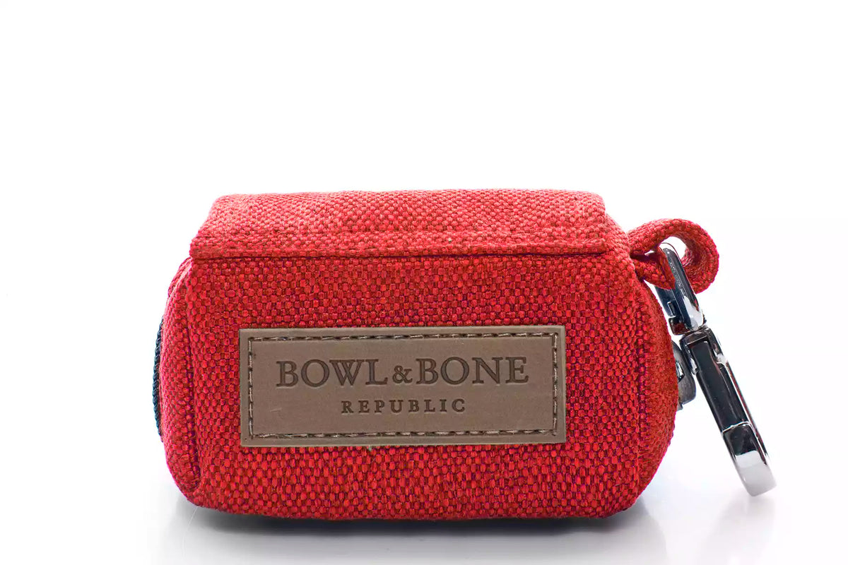 Porte-Sacs Mini pour Teckel - Rouge